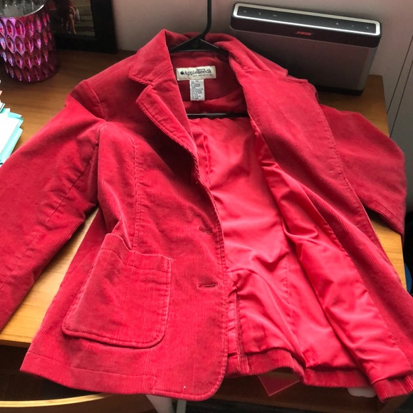 Coats | Red Corduroy Jacket | Poshmark
